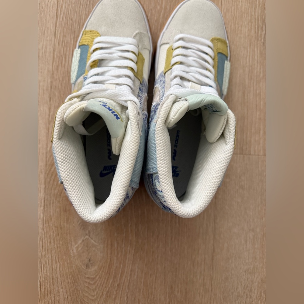 NEW Nike Zoom‎ Blazer Mid Premium SB 'Paisley Pack - Boarder Blue' Size 5M 6.5W - Picture 5 of 7